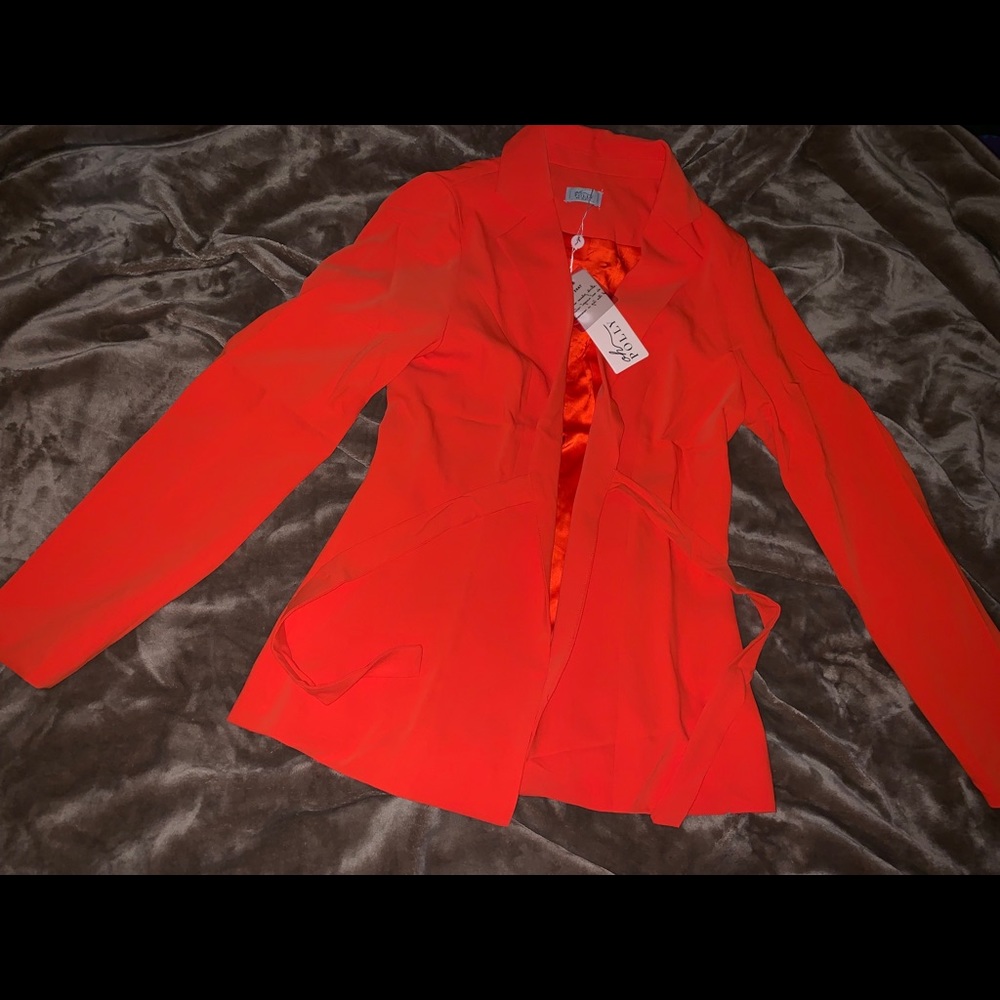 “Suit Yourself Jacket & Wide Leg Trouser Set.”